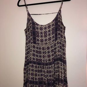 Brandy Melville Jada Purple & White Boho Dress